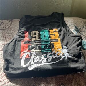 #09** The 80s & 90 Tank Top w/ WHT Art logo